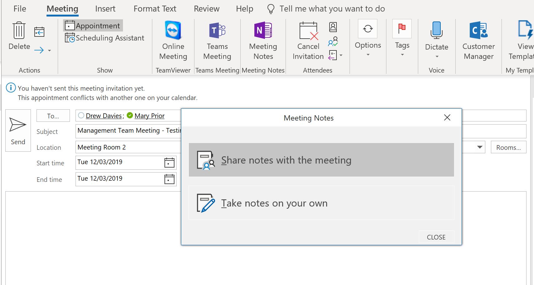 Onenote не видит outlook